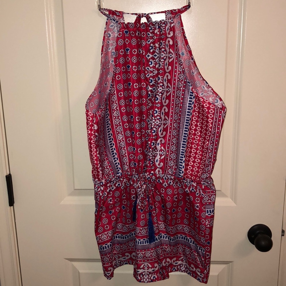 patterned romper